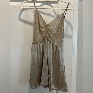 Urban Outfitters Gold Romper - GREAT condition, worn once.